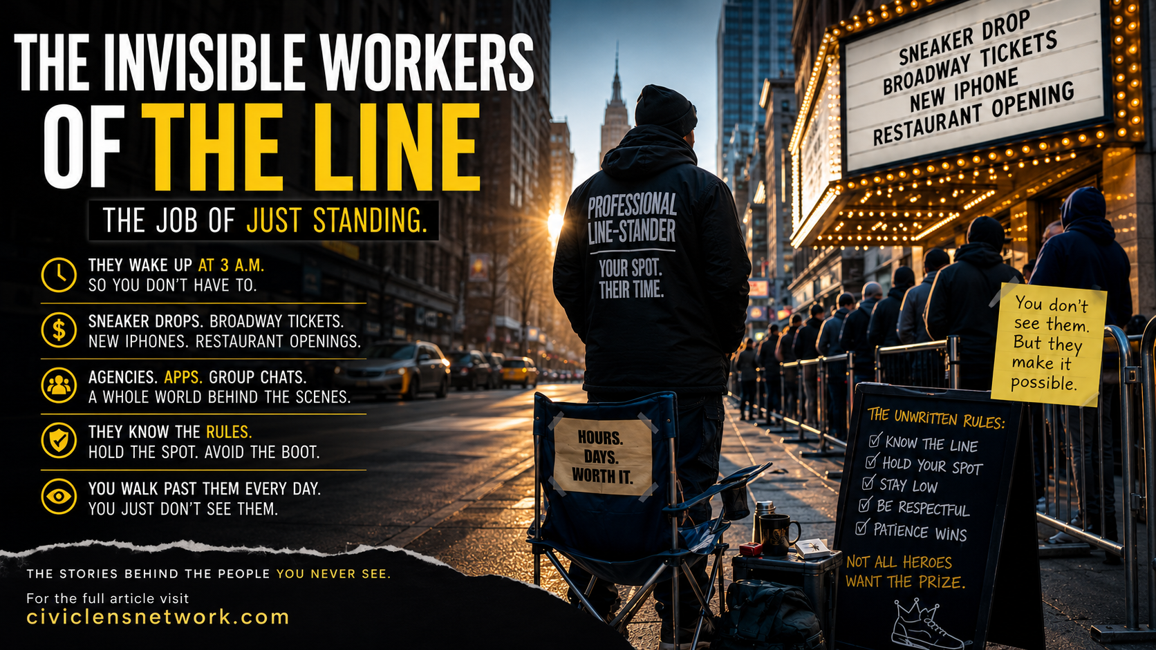 Professional Line-Standers: The Invisible Workers Holding Your Spot