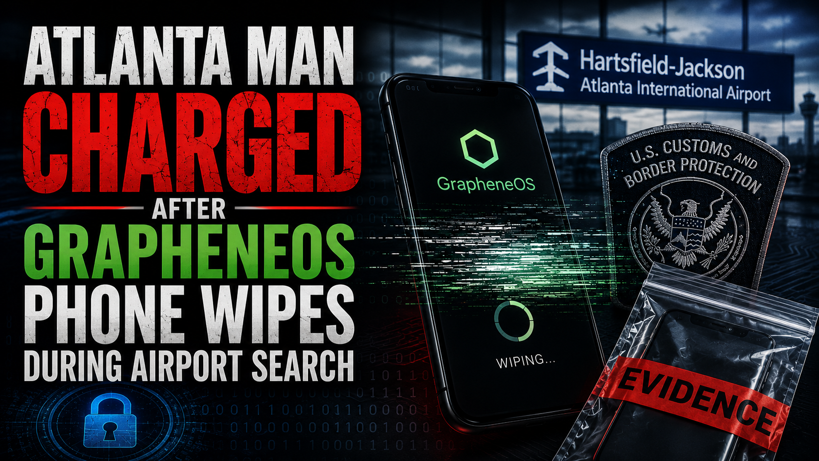 Atlanta Man Charged After GrapheneOS Phone Wipes Itself During U.S. Airport Search