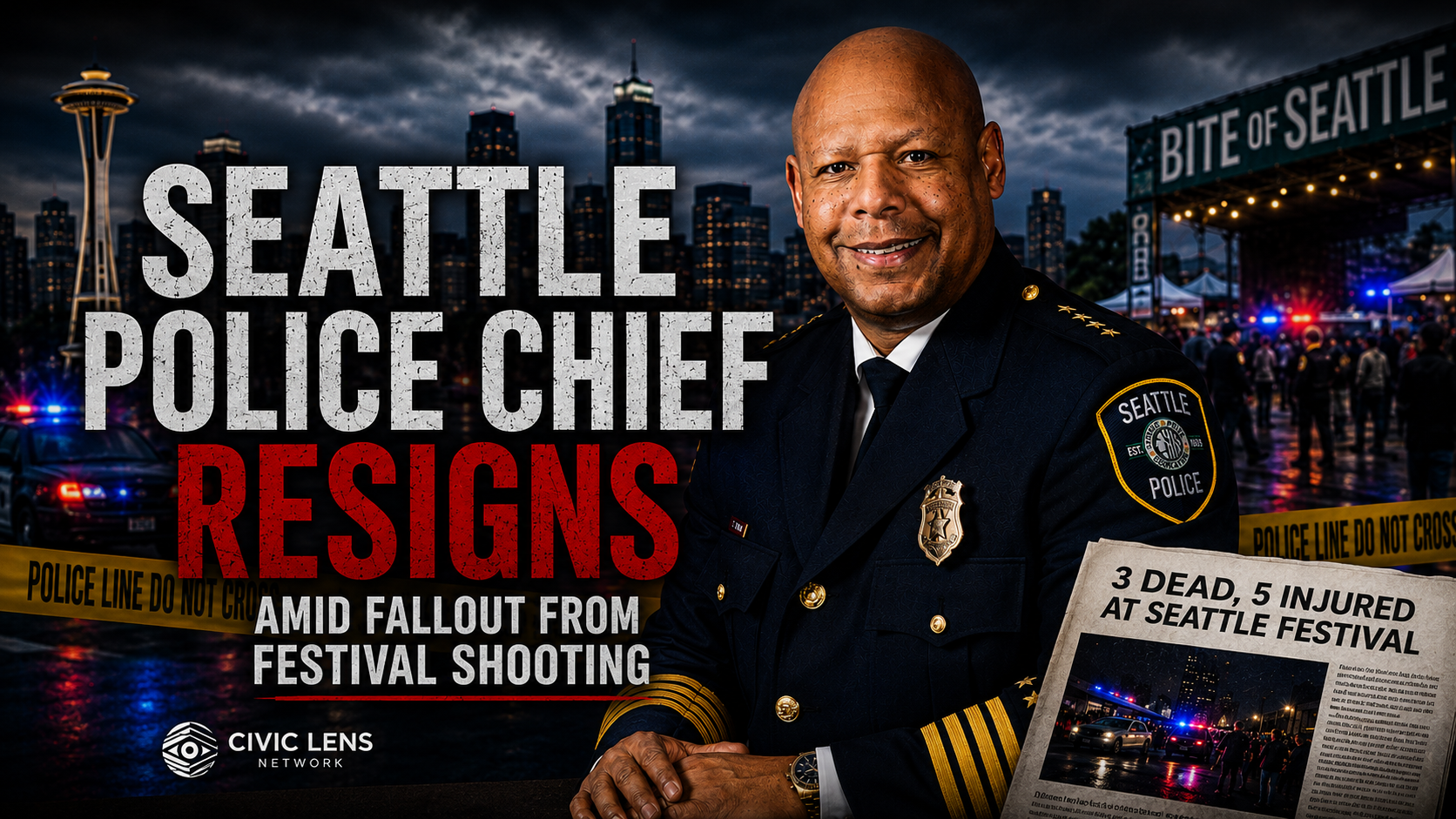 Seattle Police Chief Resigns Amid Fallout from Festival Shooting