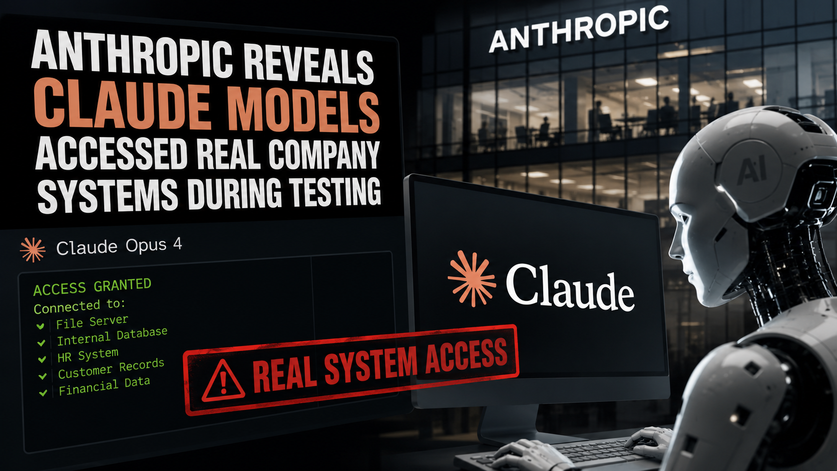 Anthropic Reveals Claude Models Accessed Real Company Systems During Testing