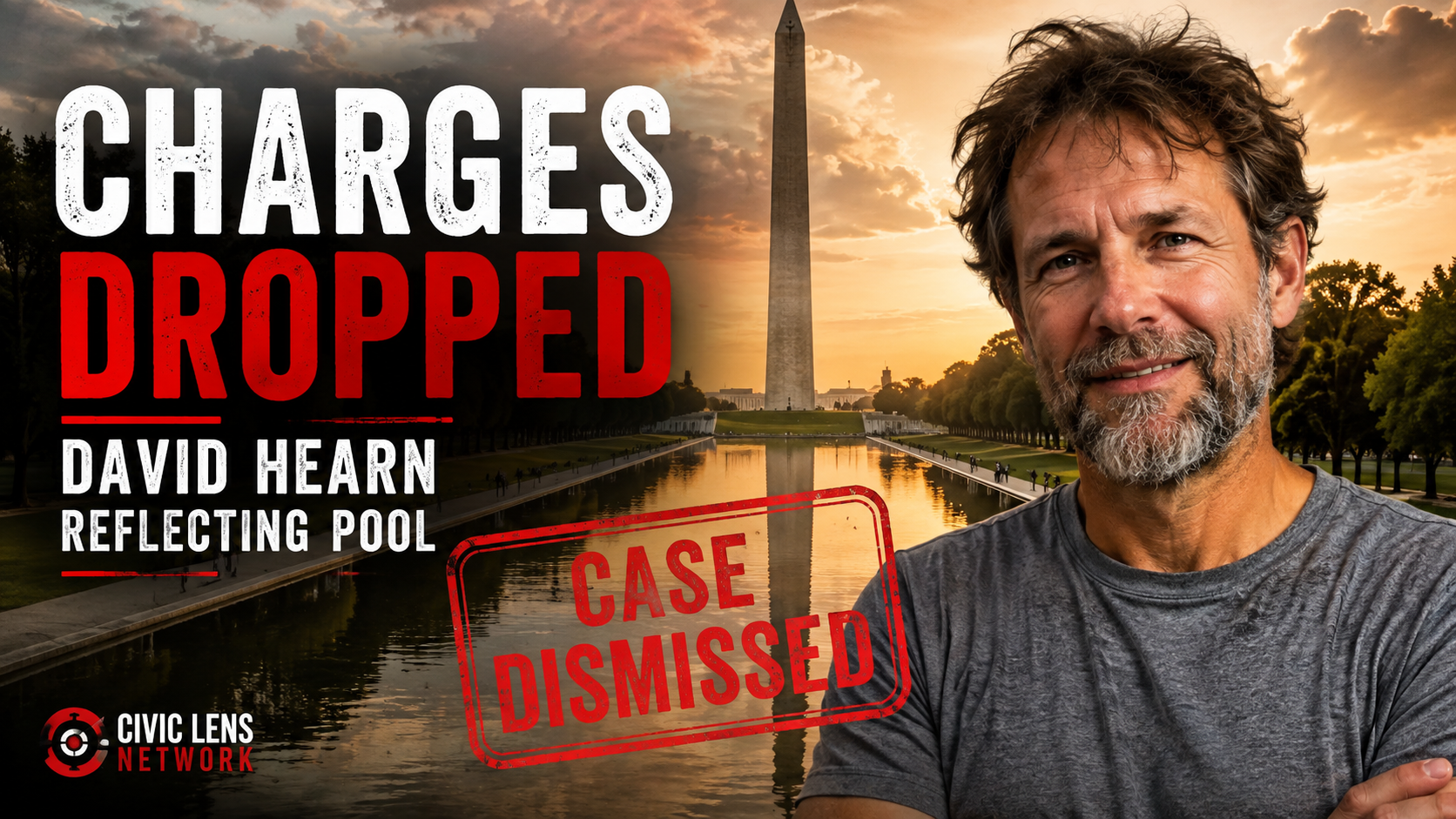 David Hearn Free: Reflecting Pool Vandalism Charges Dropped