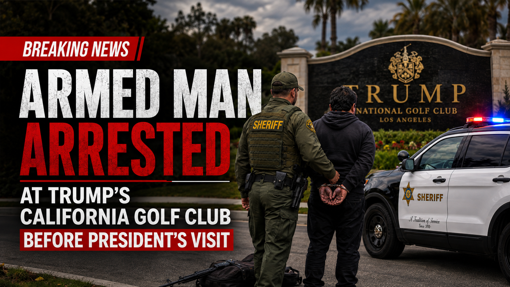Armed Man Arrested at Trump Golf Club
