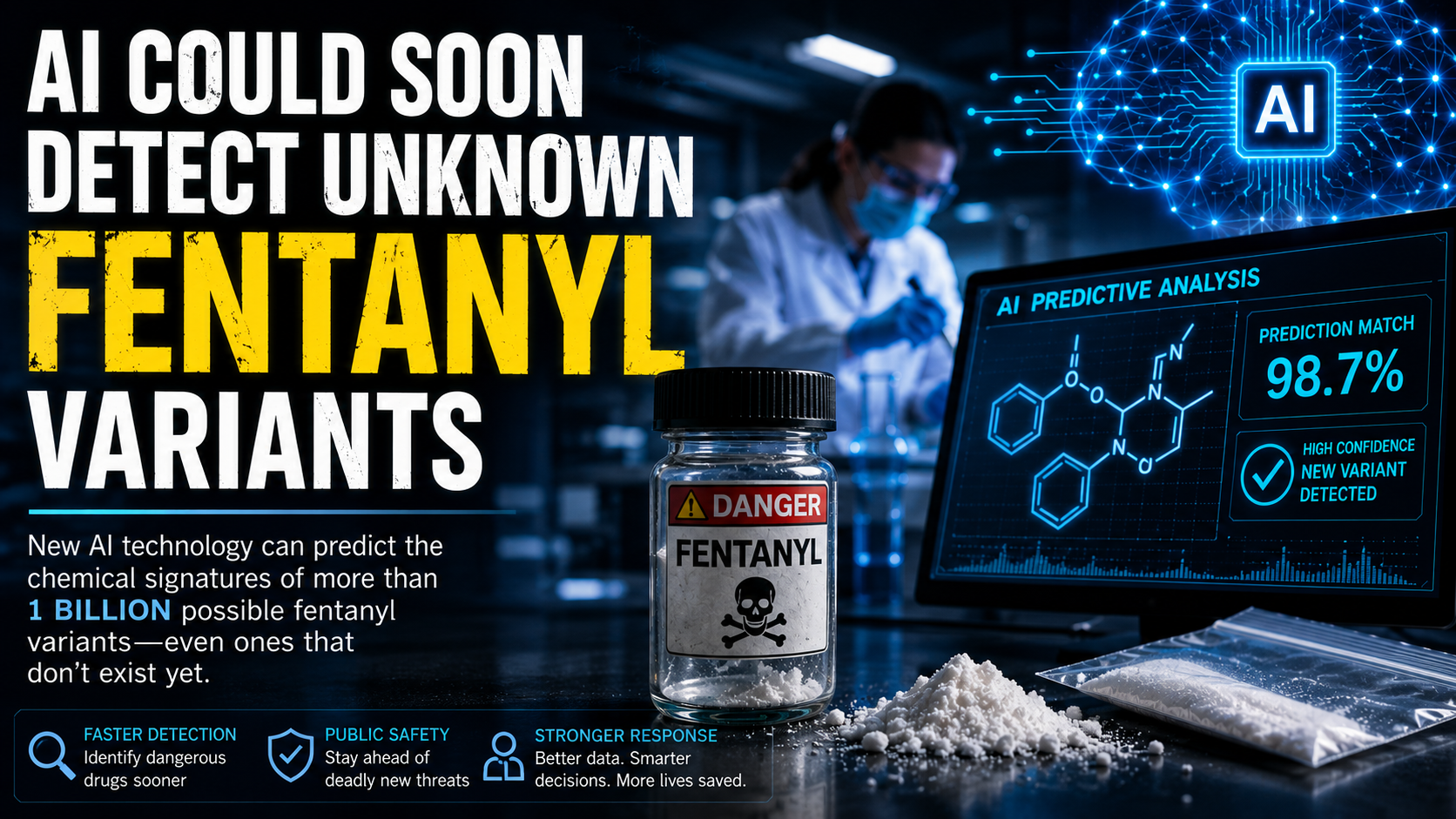 AI Could Soon Detect Unknown Fentanyl Variants