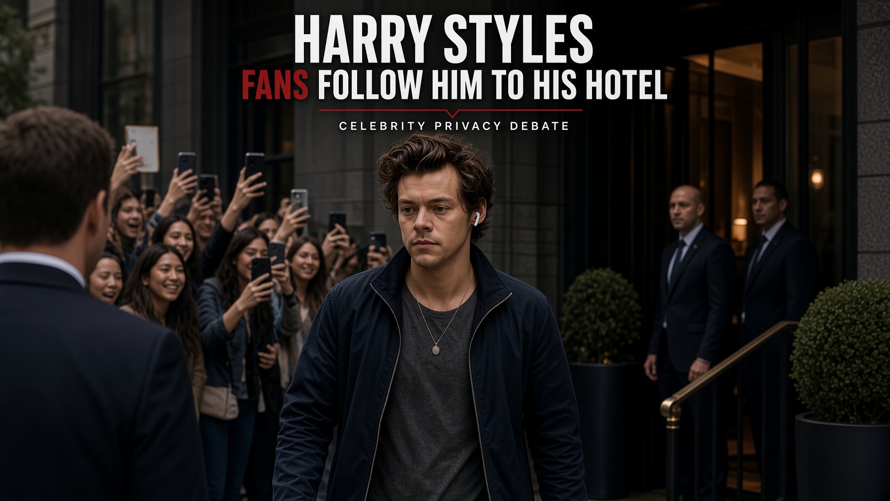 Harry Styles Fans Follow Him to Hotel, Sparking Debate Over Celebrity Privacy