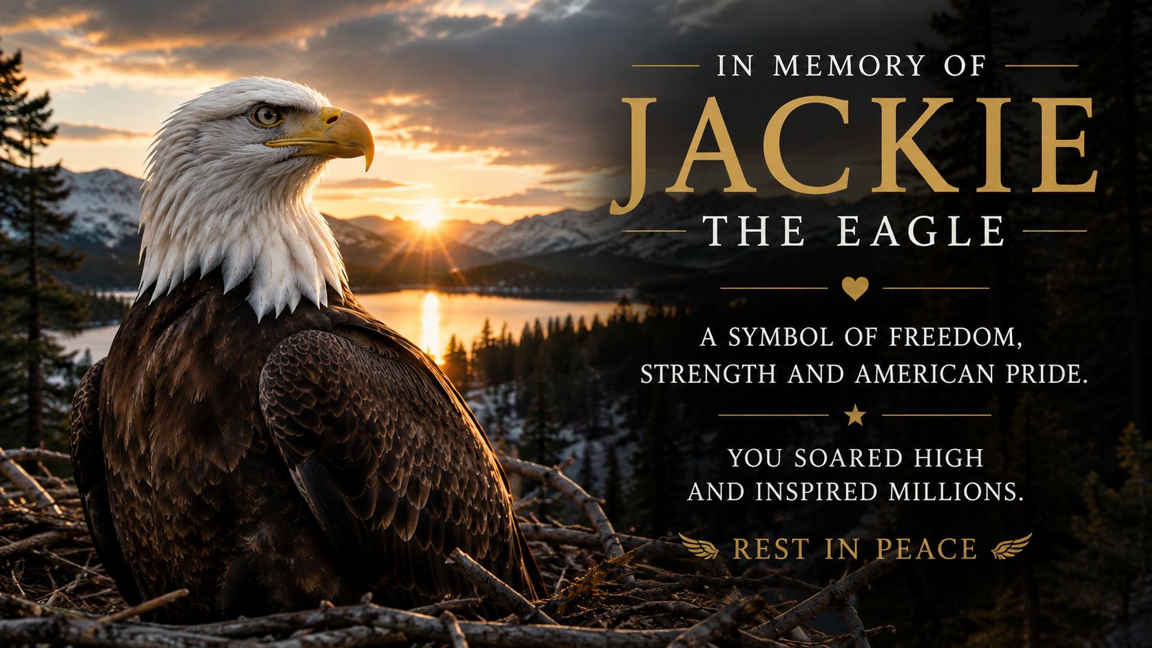 Remembering Jackie the Eagle: Fly High, Beautiful Girl