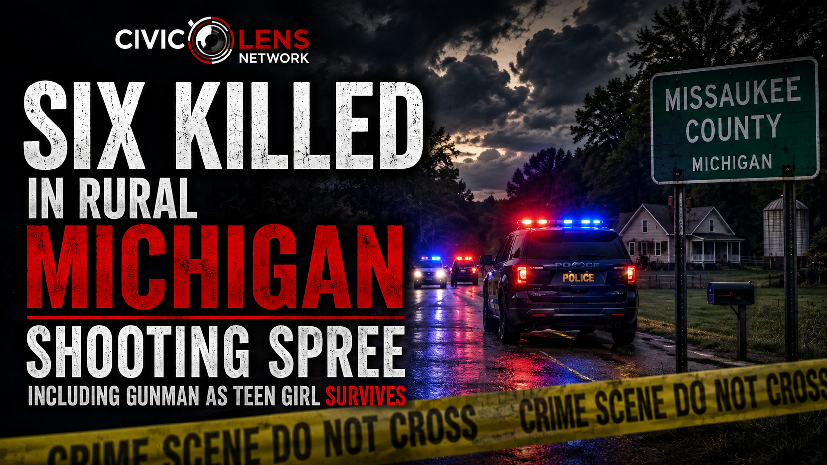 Six Killed in Rural Michigan Shooting Spree Including Gunman as Teen Girl Survives