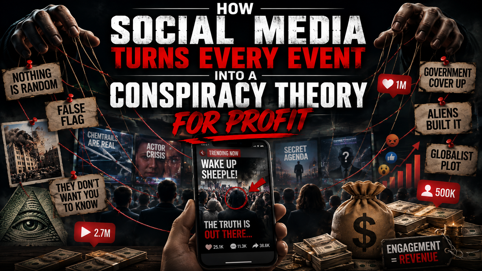 How Social Media Turns Every Event Into a Conspiracy Theory for Profit