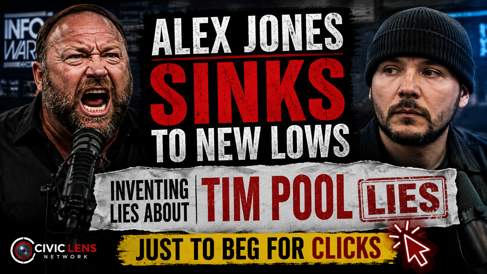 Alex Jones Sinks to New Lows Inventing Lies About Tim Pool Just to Beg for Clicks