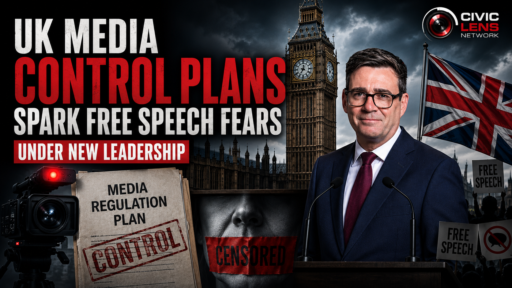 UK Media Control Plans Spark Free Speech Fears Under New Leadership