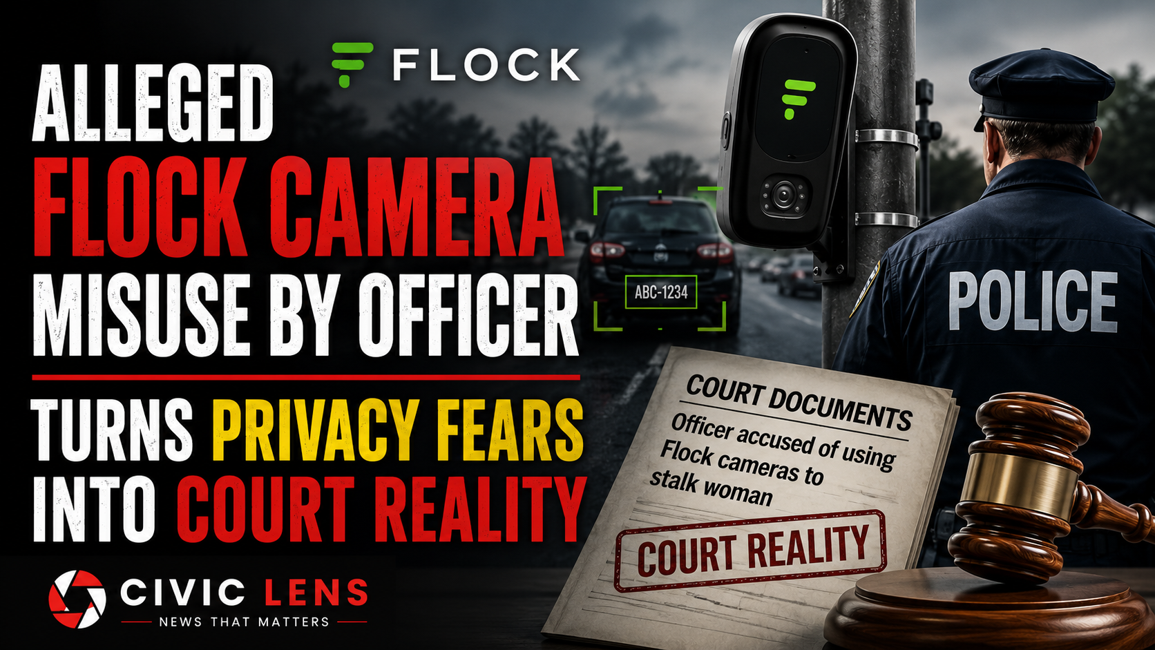 Alleged Flock Camera Misuse by Officer Turns Privacy Fears into Court Reality