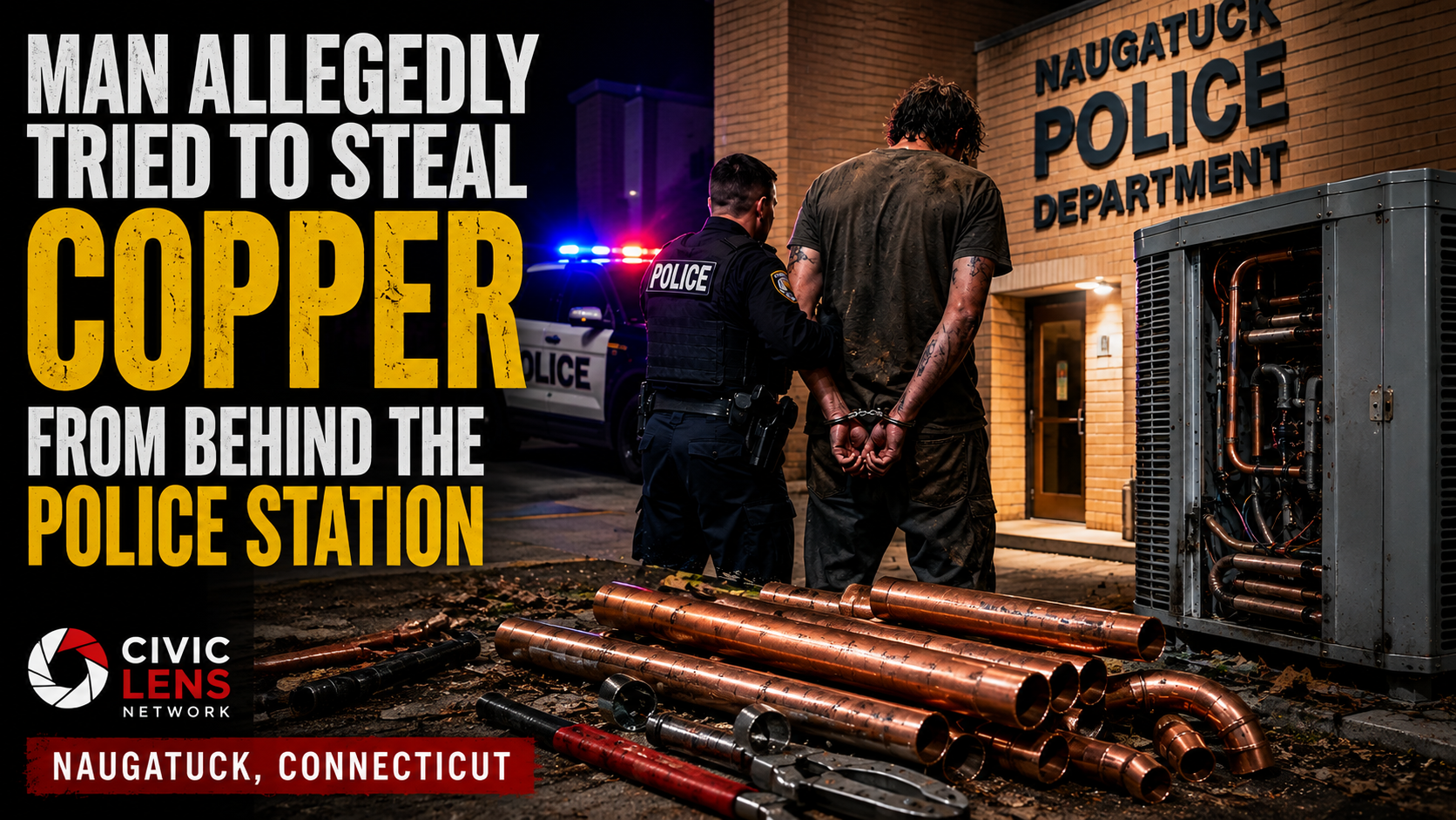 Police Say Man Was Caught Taking Copper From Town Air Conditioning Units In Naugatuck