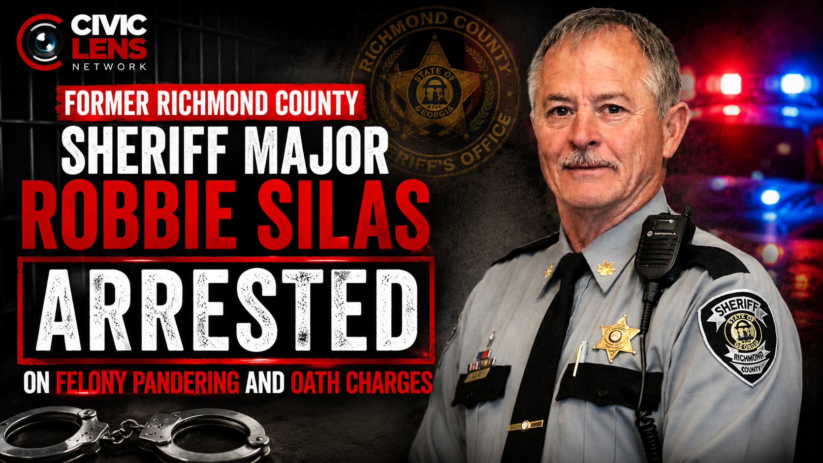Former Richmond County Sheriff Major Robbie Silas Arrested on Felony Pandering and Oath Charges