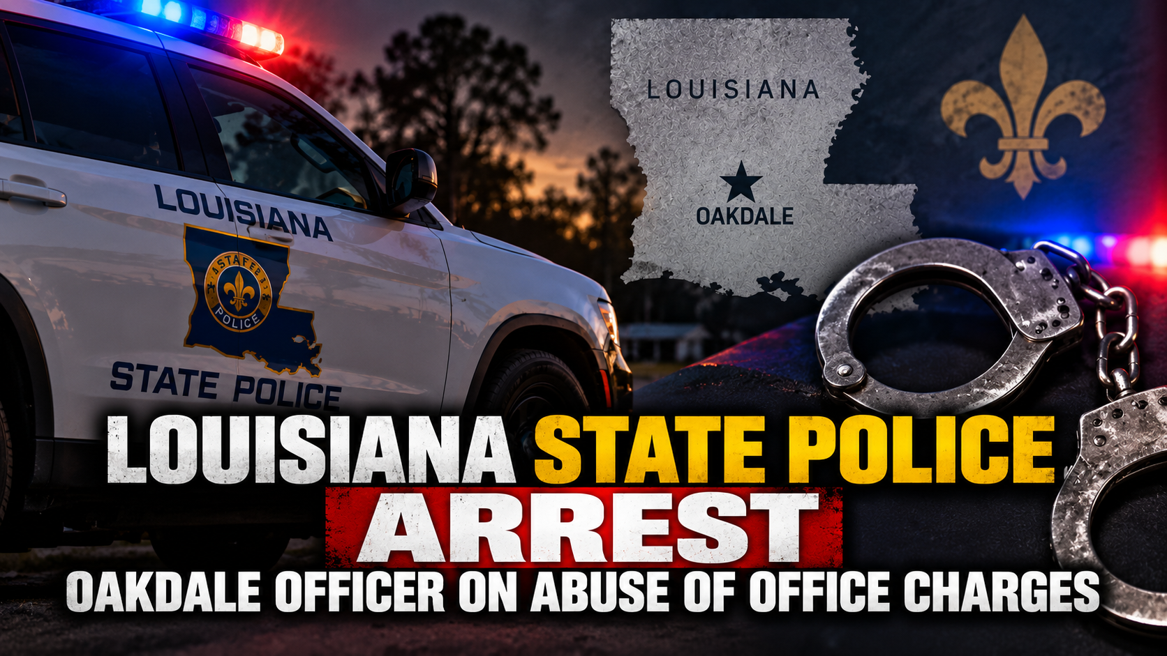 Louisiana State Police Arrest Oakdale Officer on Abuse of Office Charges