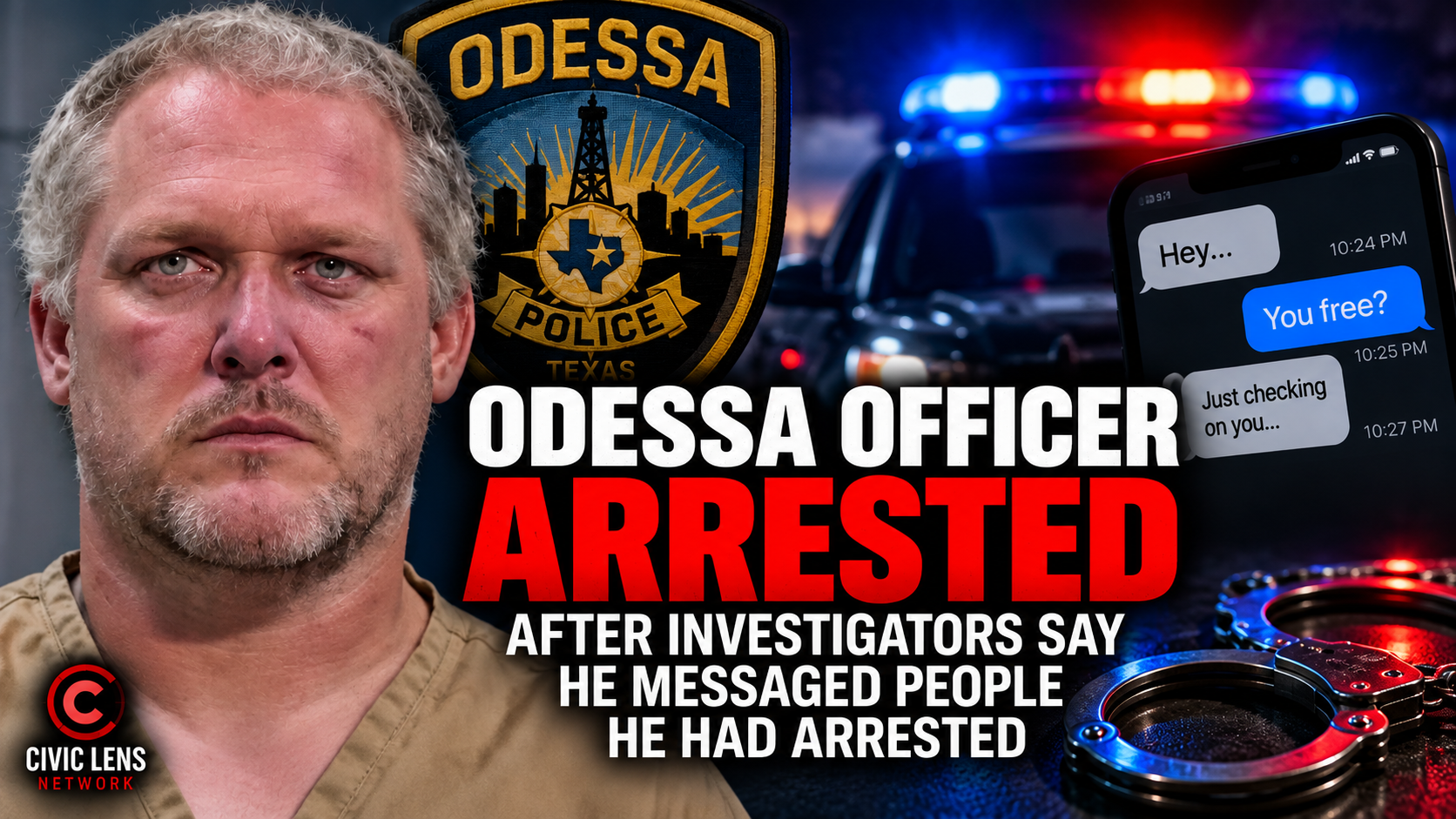 Odessa Officer Arrested After Investigators Say He Messaged People He Had Arrested