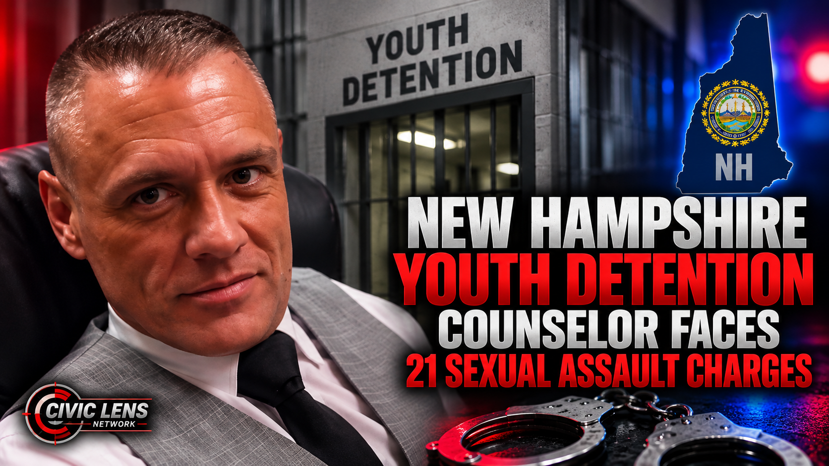 New Hampshire Youth Detention Counselor Faces 21 Sexual Assault Charges