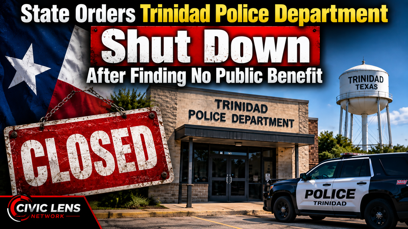 State Orders Trinidad Police Department Shut Down After Finding No Public Benefit
