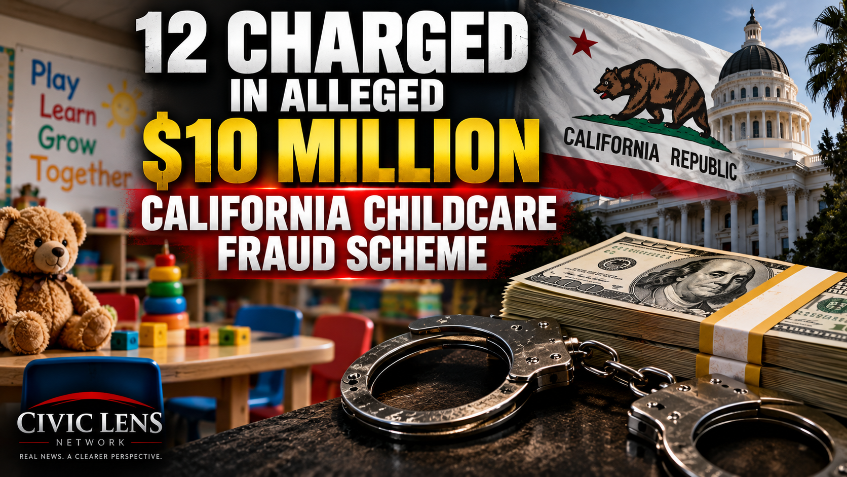 12 Charged in Alleged $10 Million California Childcare Fraud Scheme