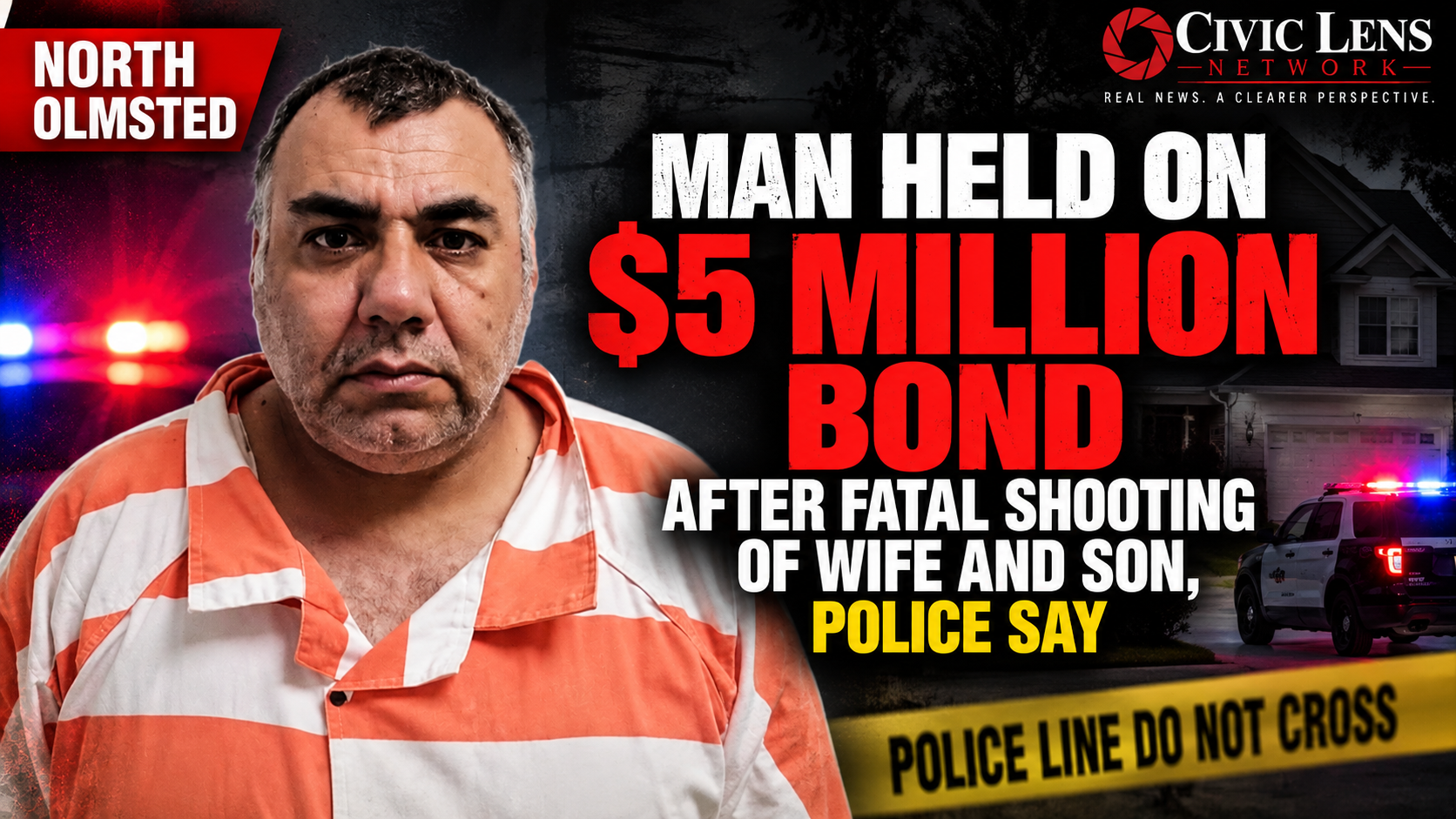 North Olmsted Muslim Man Held on $5 Million Bond After Fatal Shooting of Wife and Son, Police Say