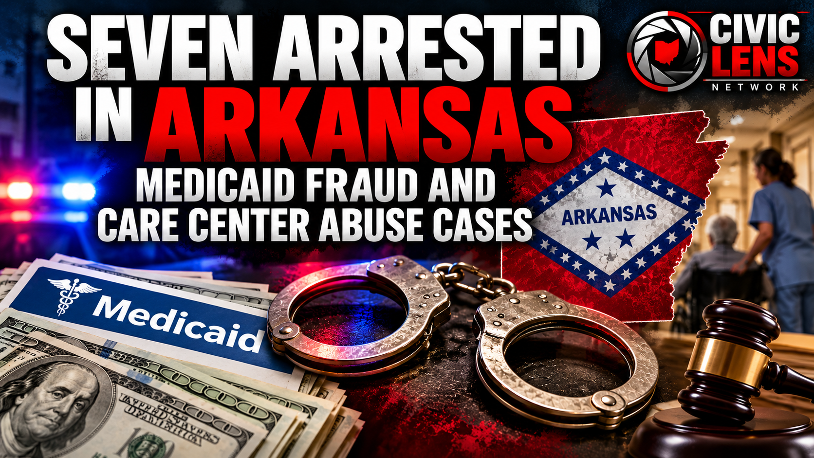 Seven Arrested in Arkansas Medicaid Fraud and Care Center Abuse Cases