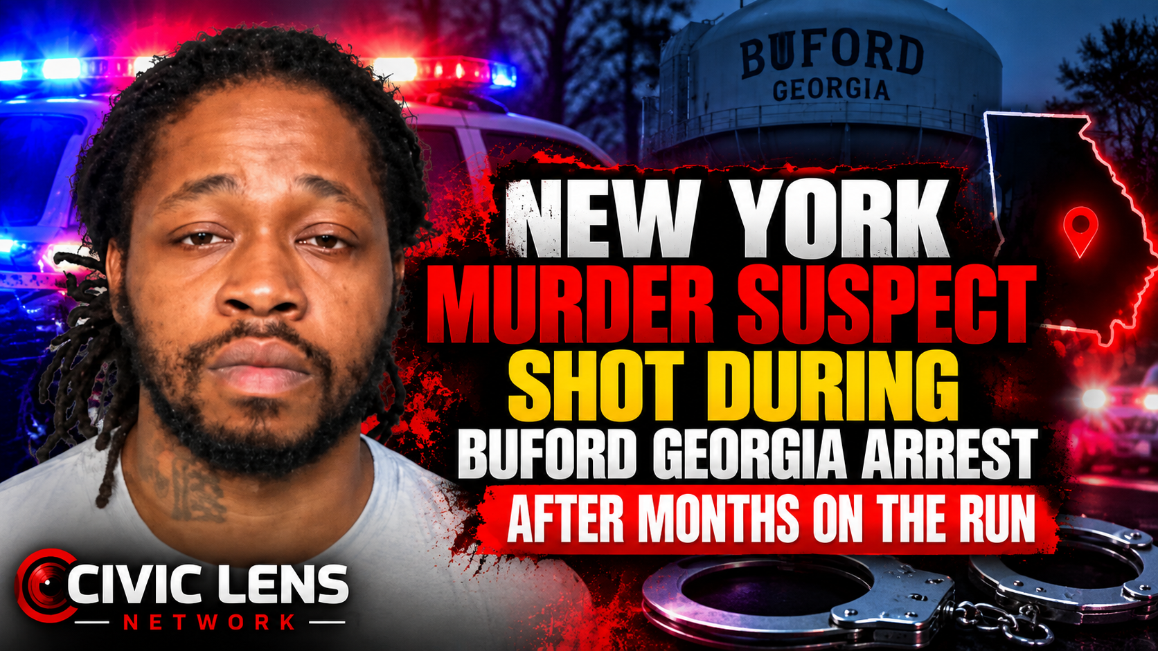 New York Murder Suspect Shot During Buford Georgia Arrest After Months on the Run