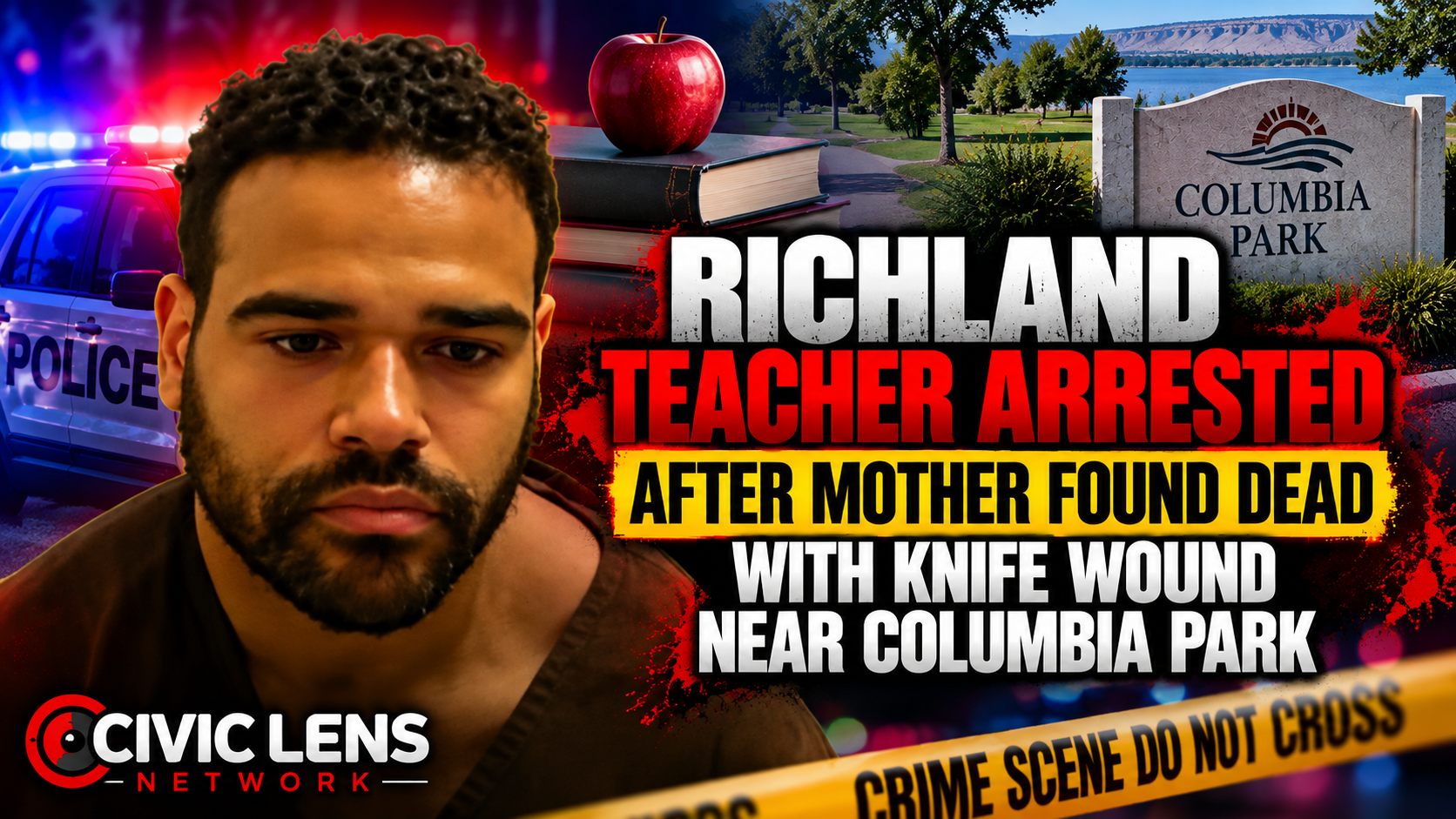 Richland Teacher Arrested After Mother Found Dead With Knife Wound Near Columbia Park
