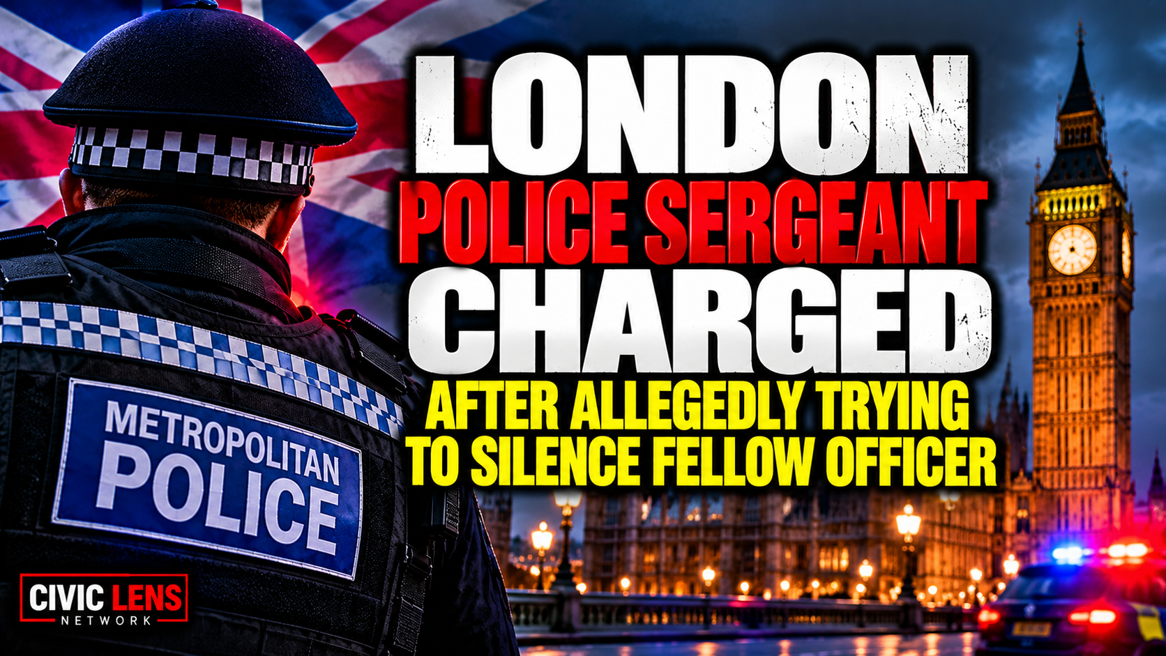 London Police Sergeant Charged After Allegedly Trying to Silence Fellow Officer