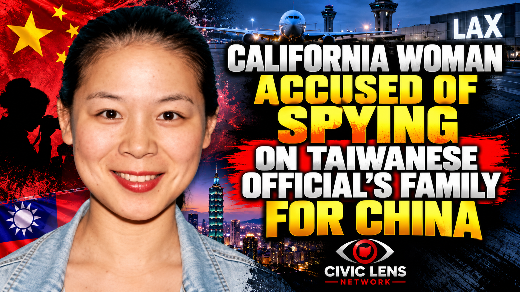 California Woman Accused of Spying on Taiwanese Official’s Family for China