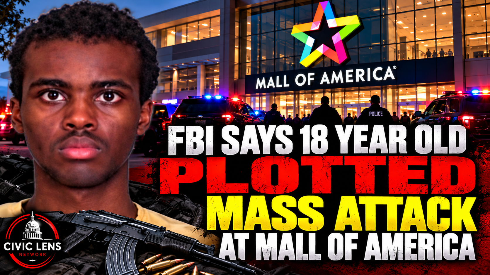 FBI Says 18 Year Old Muslim Man Plotted Mass Attack at Mall of America