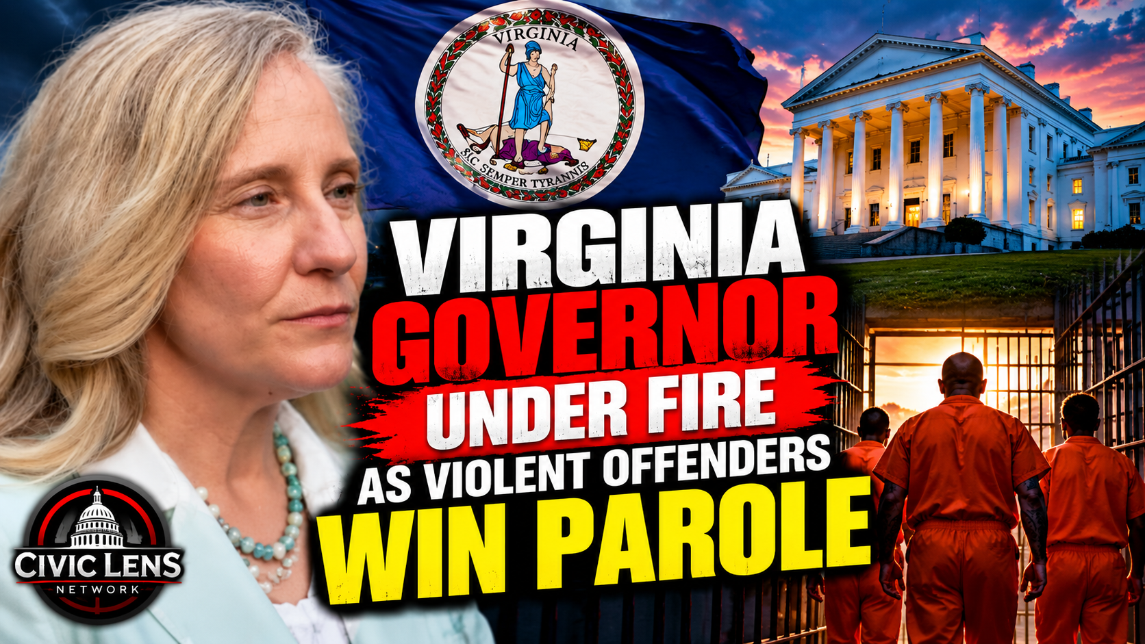 Virginia Governor Under Fire as Violent Offenders Win Parole