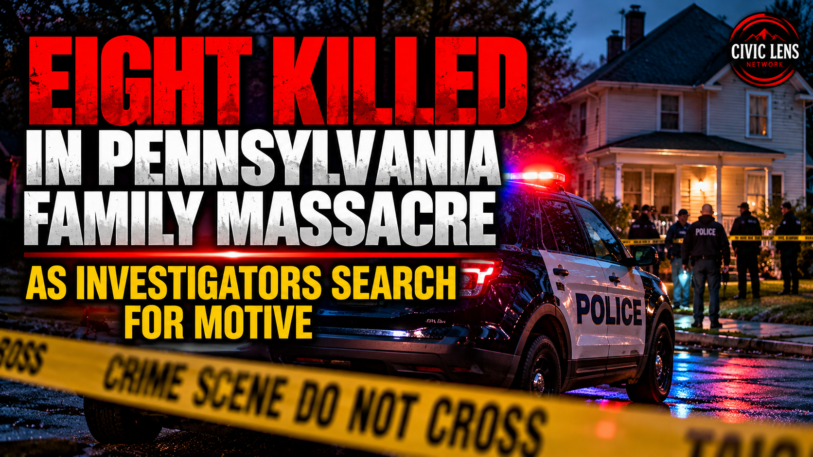 Eight Killed in Pennsylvania Family Massacre as Investigators Search for Motive