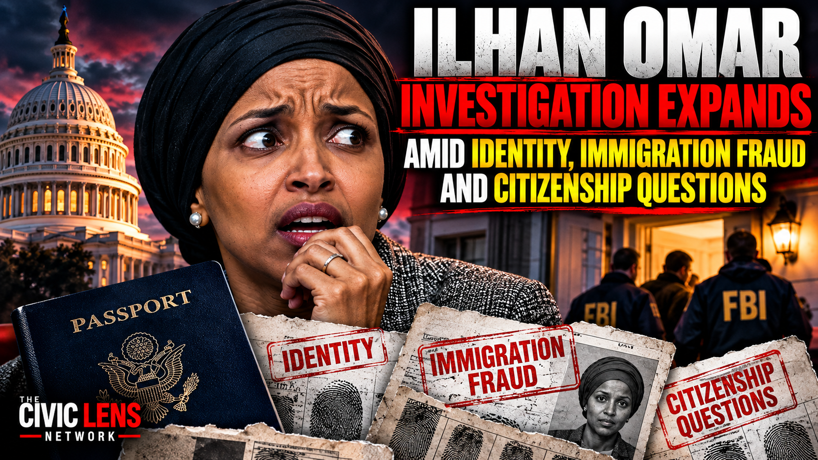 Ilhan Omar Investigation Expands Amid Identity, Immigration Fraud and Citizenship Questions